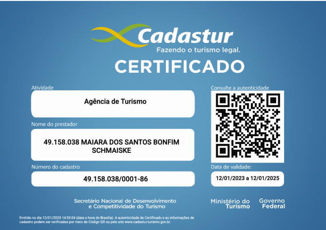 Cadastur Certificado